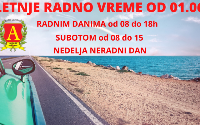 LETNJE RADNO VREME