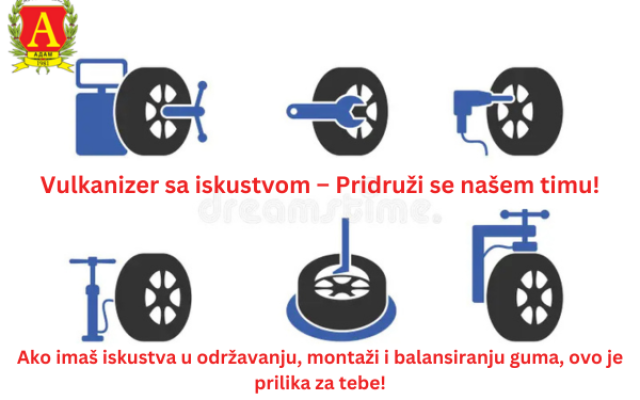 Vulkanizer sa iskustvom – Pridruži se našem timu!